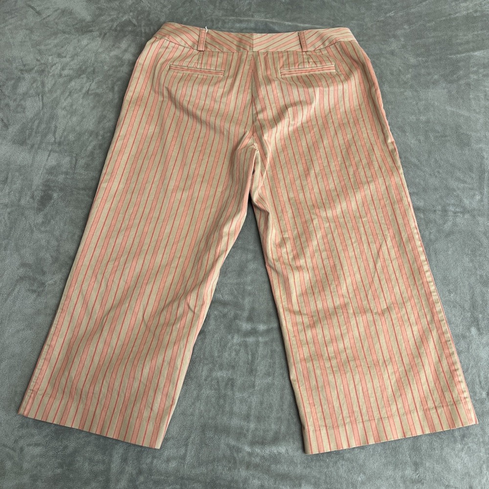 Express Design Studio Women's ‎ Size 12 Correspondent Wide Leg Striped Pink Tan